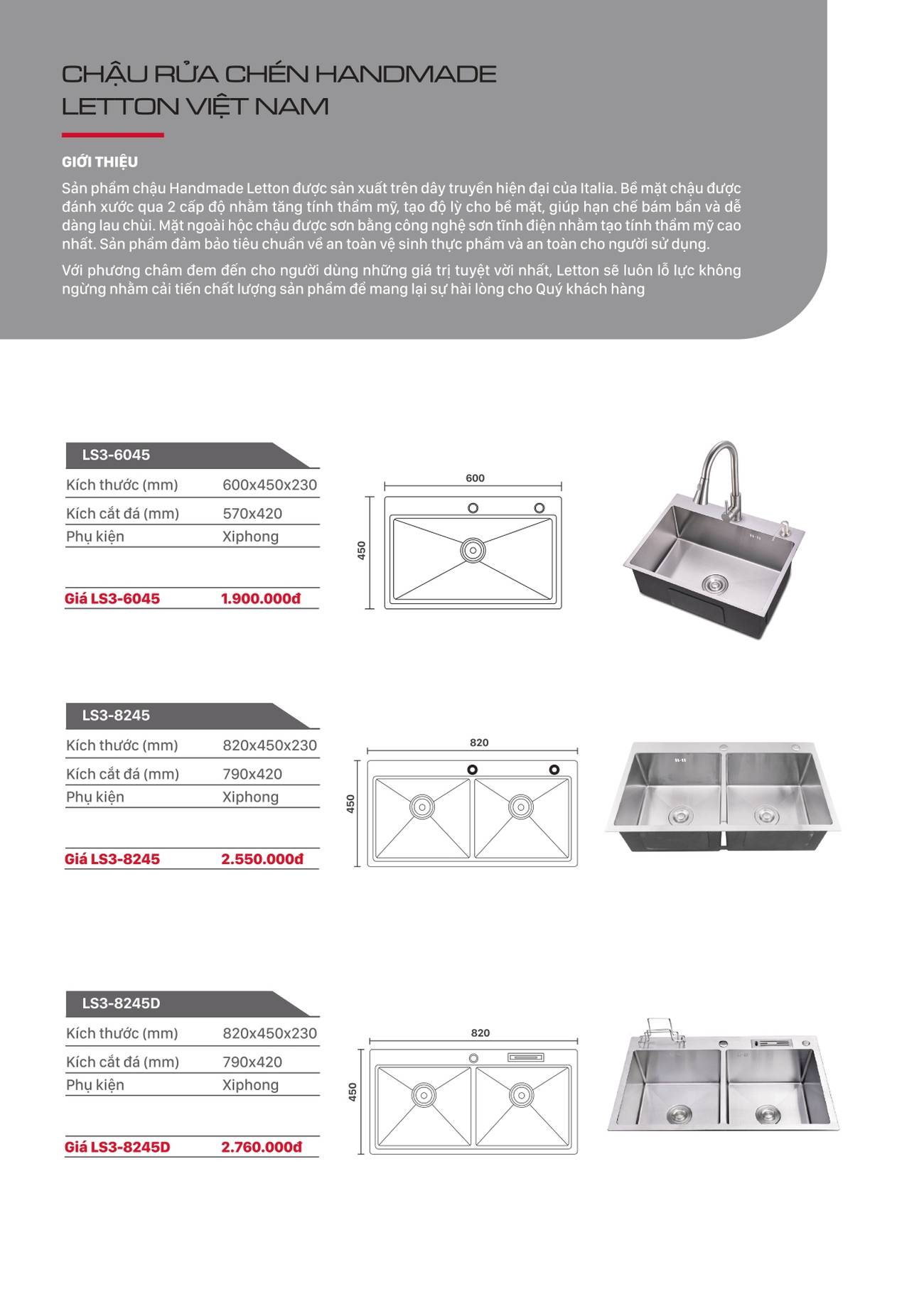 Bồn cầu LETTON Catalogue và Bảng giá mới nhất /Page 